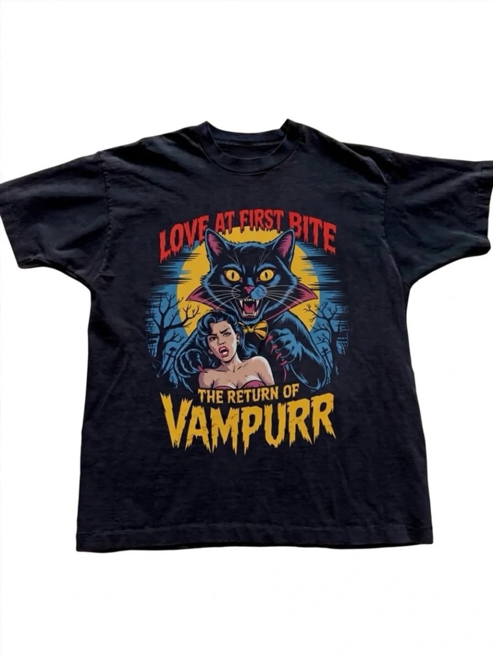 Black Love at First Bite - The Return of Vampurr Graphic Tee